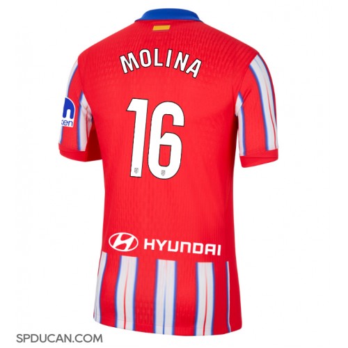 Muški Nogometni Dres Atletico Madrid Nahuel Molina #16 Domaci 2024-25 Kratak Rukav